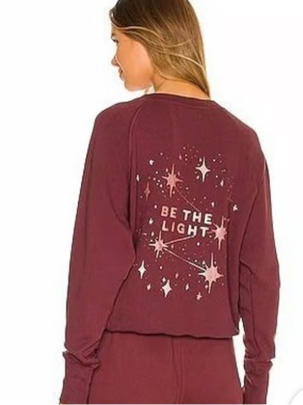 Spiritual Gangster Be the Light Bridget Raglan Pullover Sweatshirt and Sweatpant